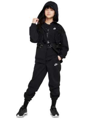 Sportswear Girls' Club Fleece Oversized Full-Zip Hoodie