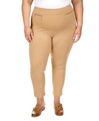 Michael Kors - Plus Size High-Rise Pull-On Pants