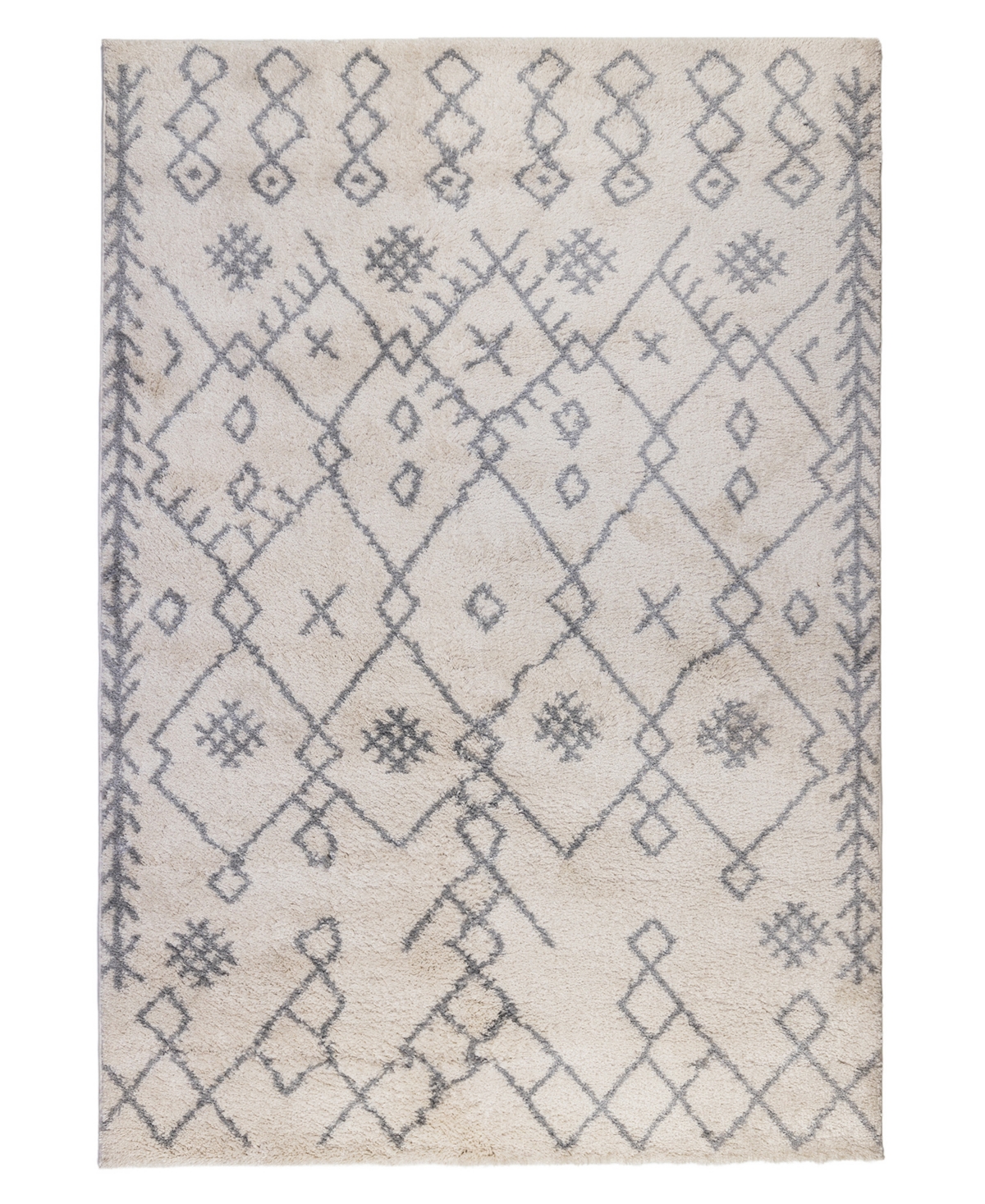 Amer Rugs Asp6 7'6" X 9'6" Area Rug In Ivory/gray