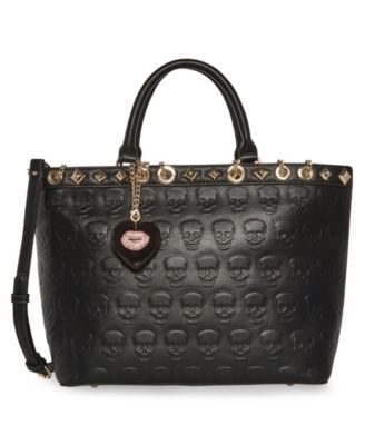 Betsey Johnson Skull Satchel Black popular