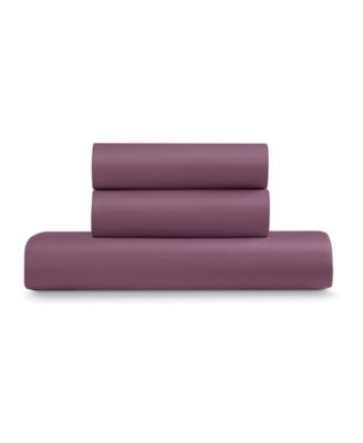 Solid Microfiber 3-Pc. Duvet Cover Set, Full/Queen