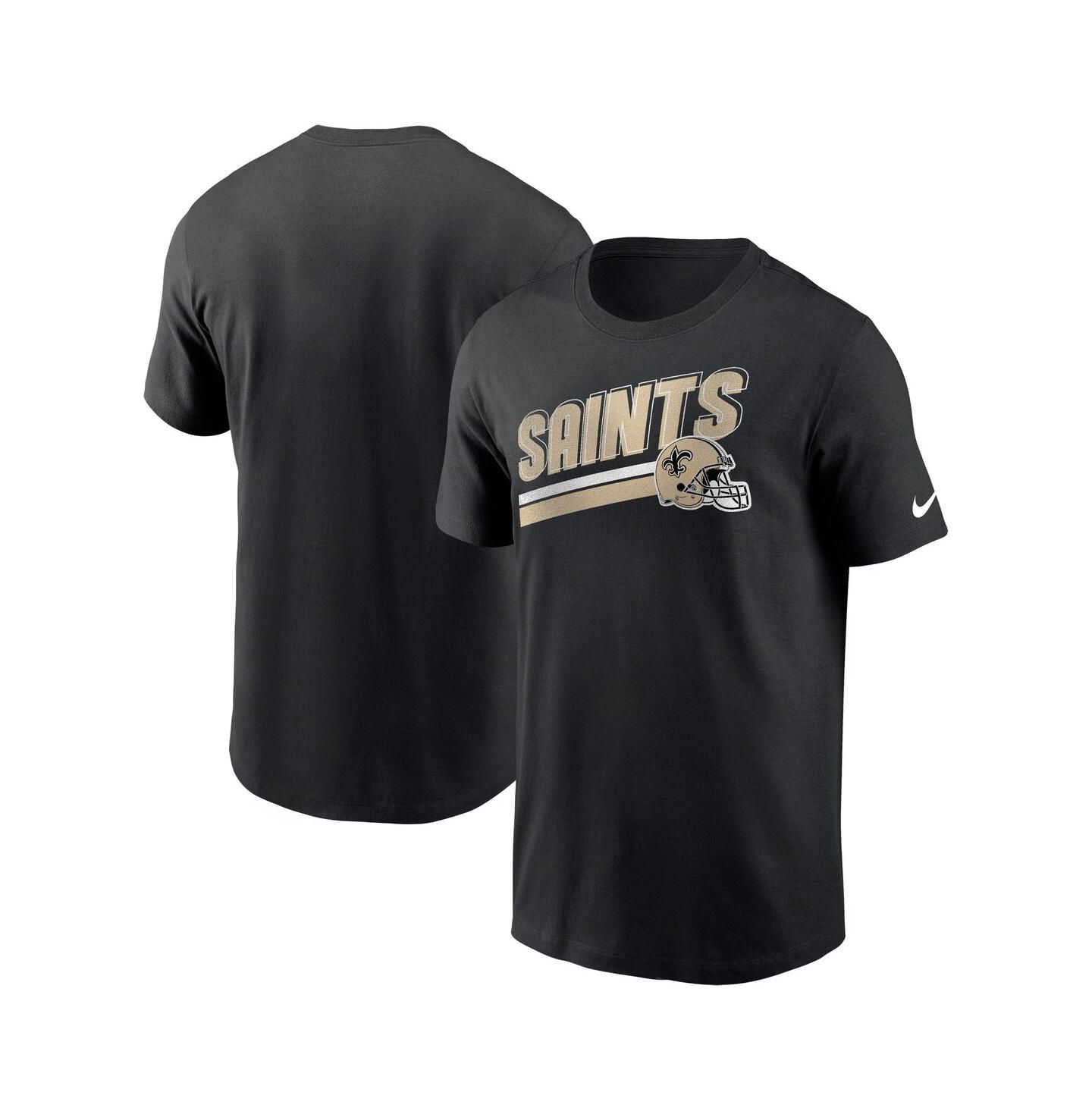 Мужская футболка Nike Black New Orleans Saints Essential Blitz Lockup — фото 1