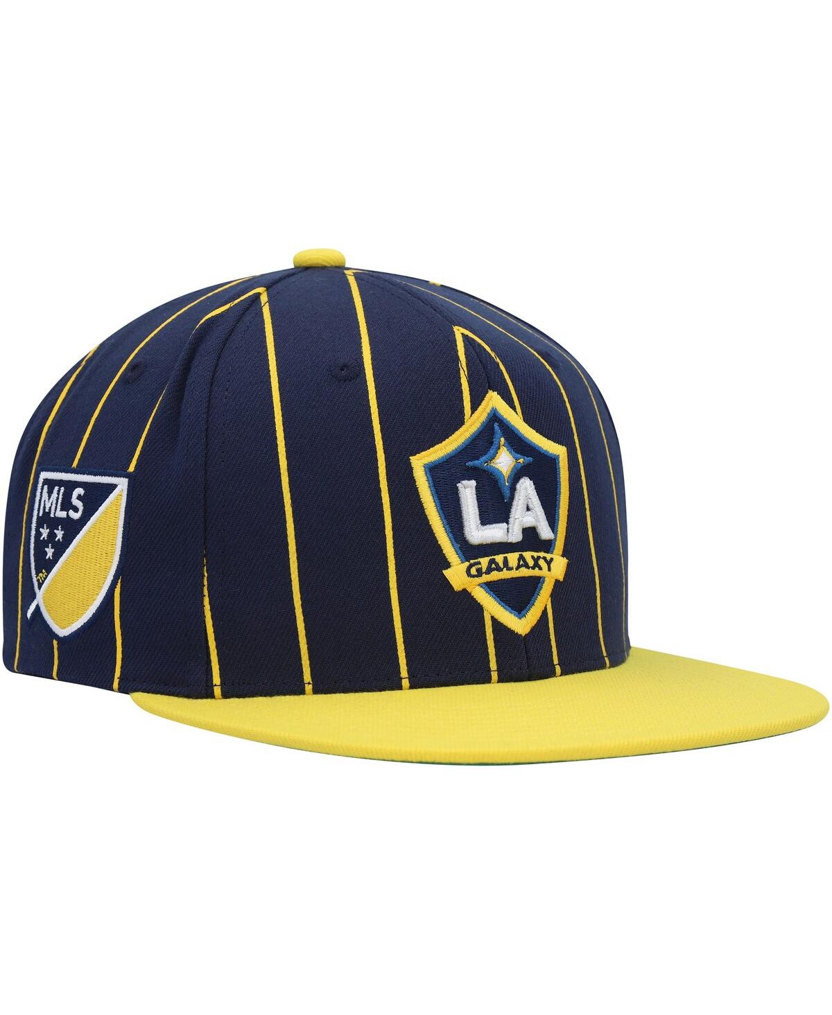 Mitchell & Ness Men's  Navy La Galaxy Team Pin Snapback Hat In Navy