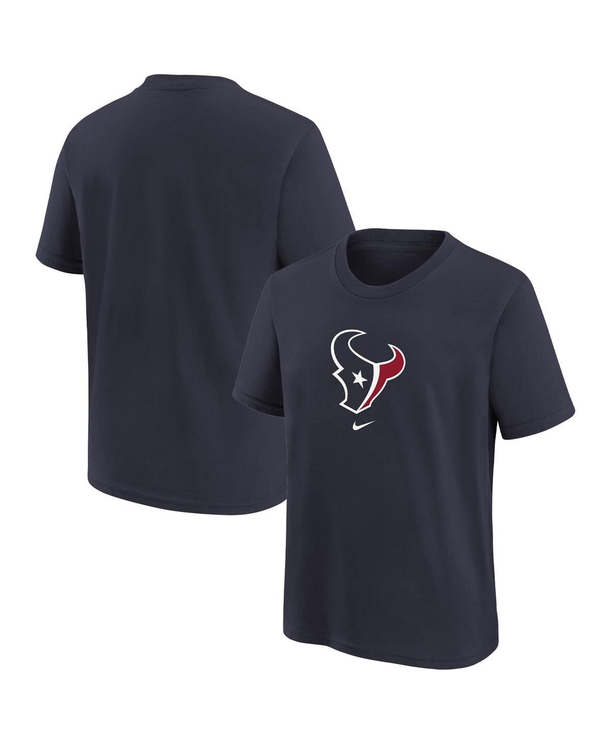 Nike Preschool Boys And Girls  Navy Tennessee Titans Team Wordmark T-shirt In Navy