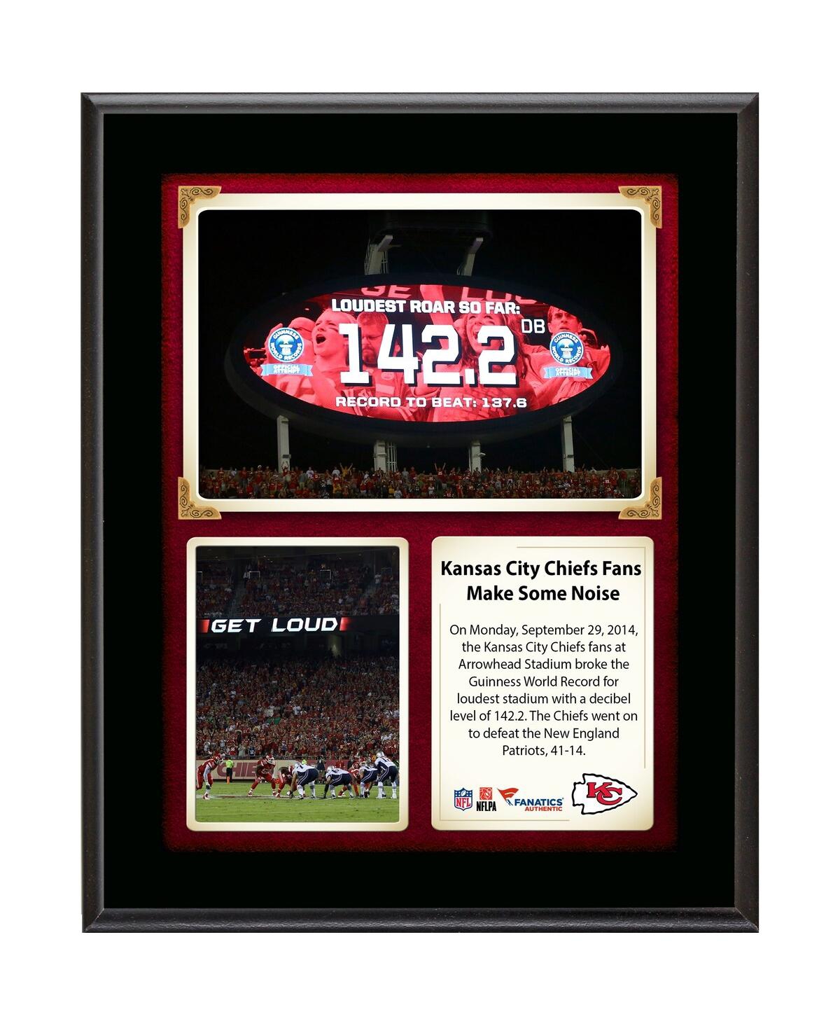 Fanatics Authentic Kansas City Chiefs Fans Break The Guinness Book Of World Record For Loudest Stadium Vs. New England  In Multi