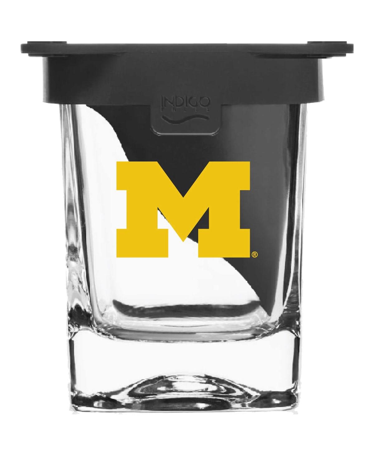 Shop Indigo Falls Michigan Wolverines 10 oz Ice Wedge Glass In Clear