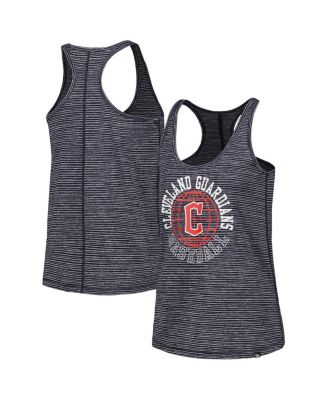 Women's Navy Cleveland Guardians Active Racerback Tank Top