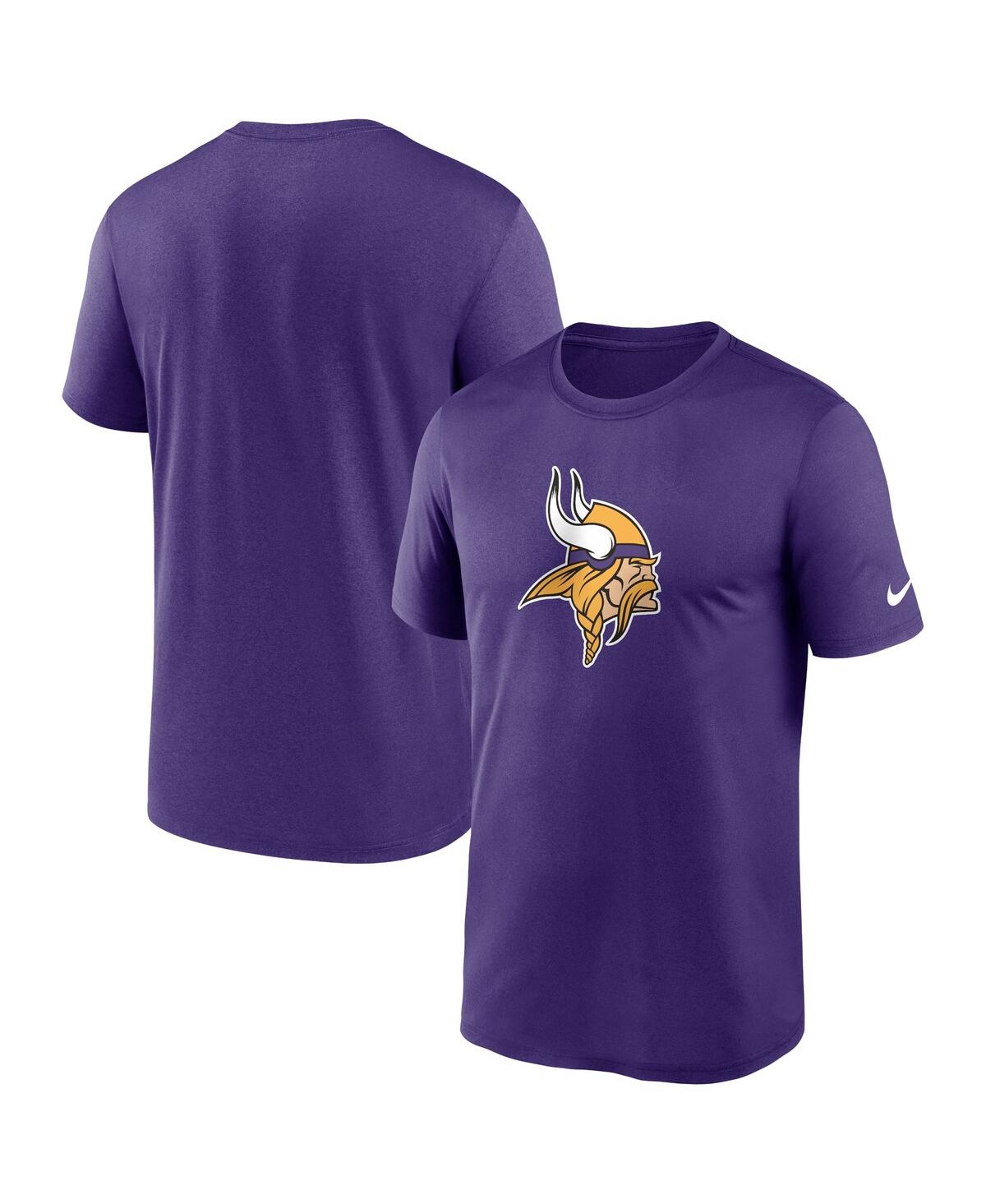 Shop Nike Men's  Purple Minnesota Vikings Legend Logo Performance T-shirt