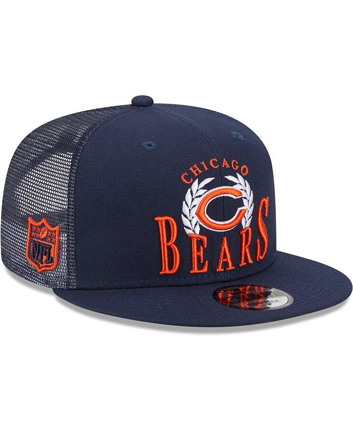 New Era Navy Chicago Bears Collegiate Trucker 9FIFTY Snapback Hat