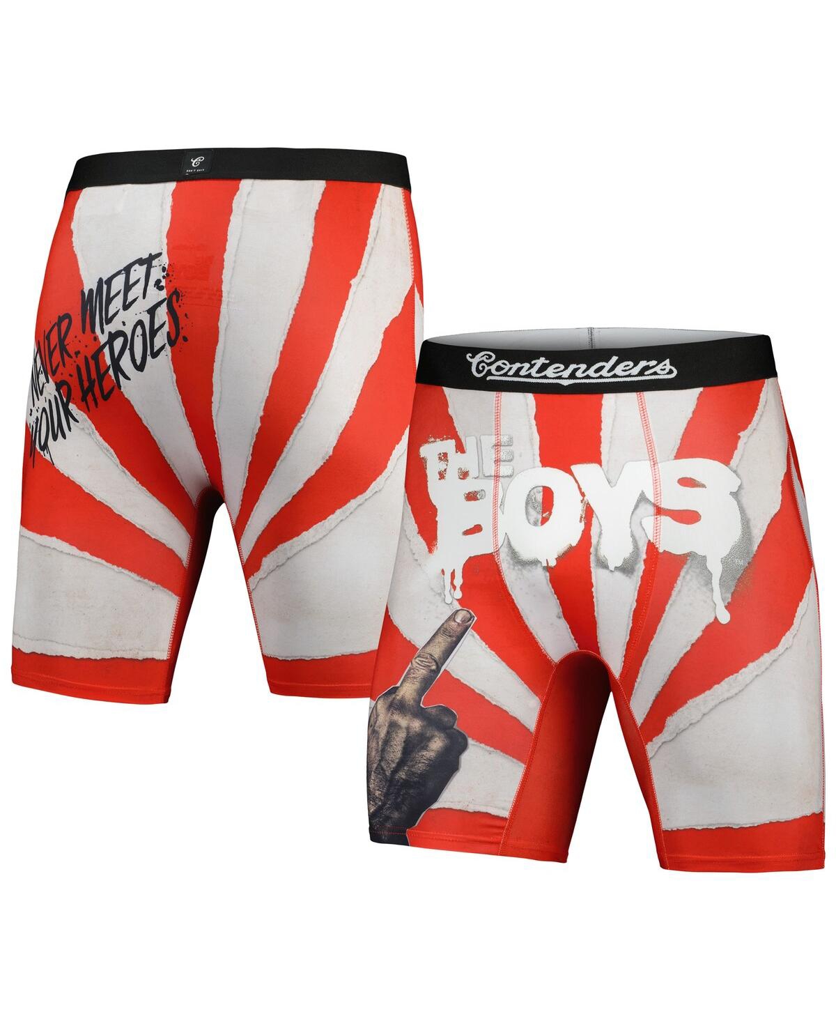 Shop Contenders Clothing Men's  Red The Boys Poster Boxer Briefs