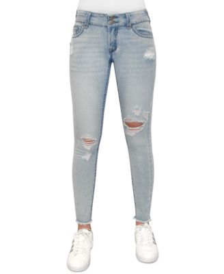 Almost Famous - Juniors' Ripped Double-Button Jeans