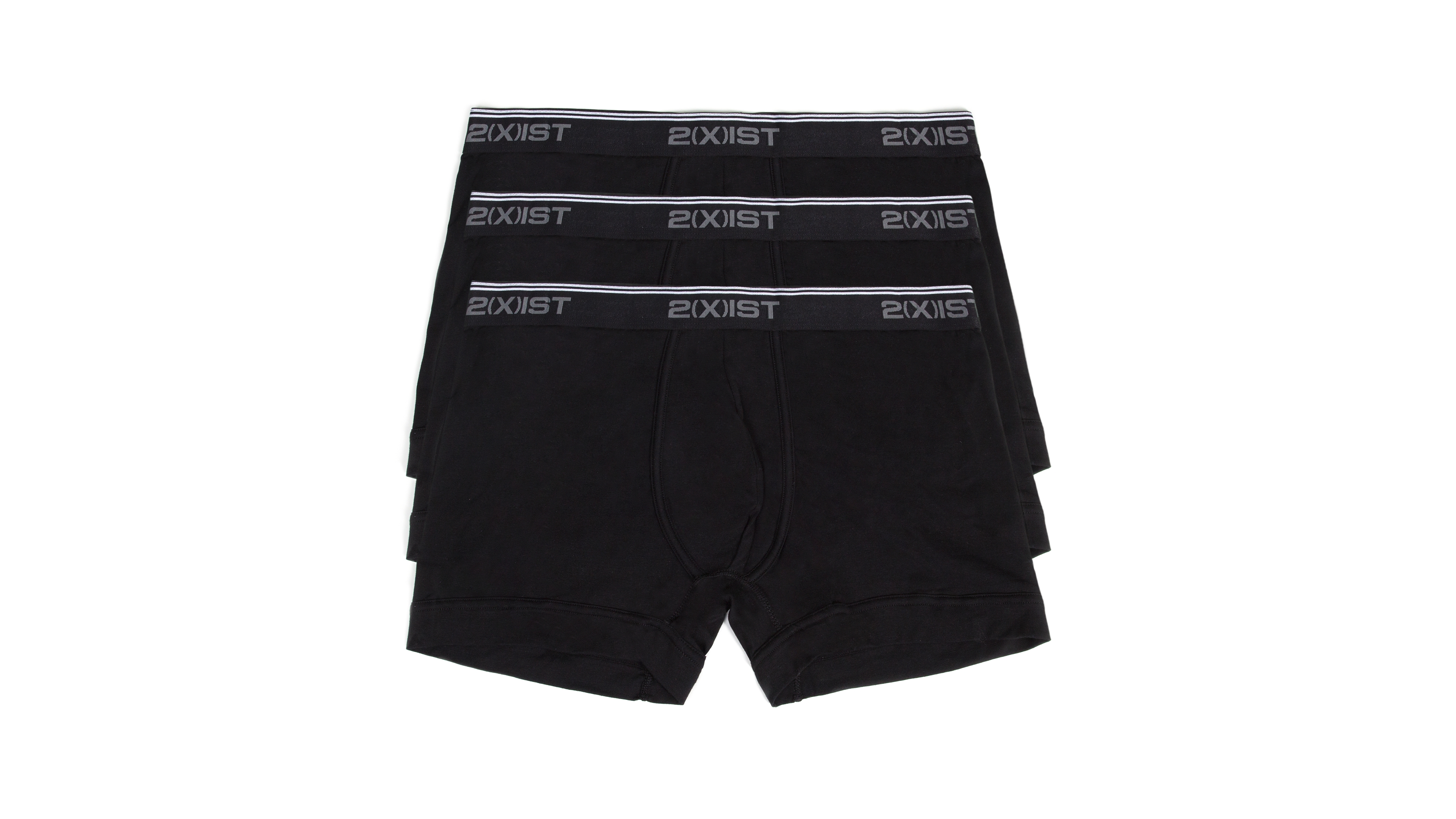 2(x)ist Men's Cotton Stretch Boxer Briefs 3-Pack