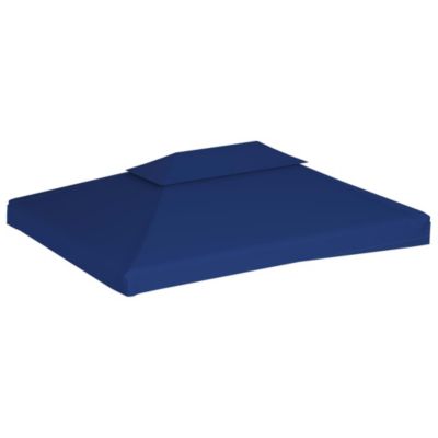 Gazebo Top Cover Blue Polyester with PVC coating 13.1 x 9.8 ft