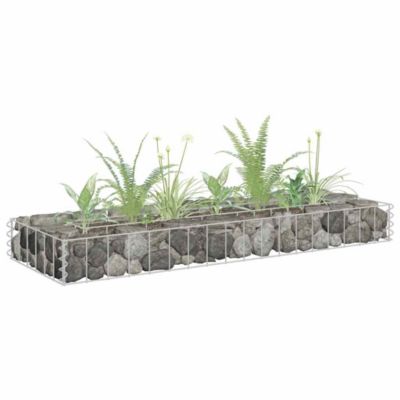 Gabion Raised Bed Galvanized Steel 35.4"x11.8"x3.9"