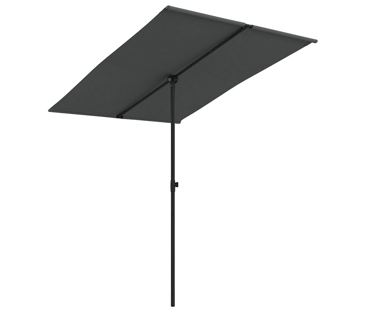 Outdoor Parasol with Aluminum Pole 6.6'x4.9' Anthracite - Dark Grey