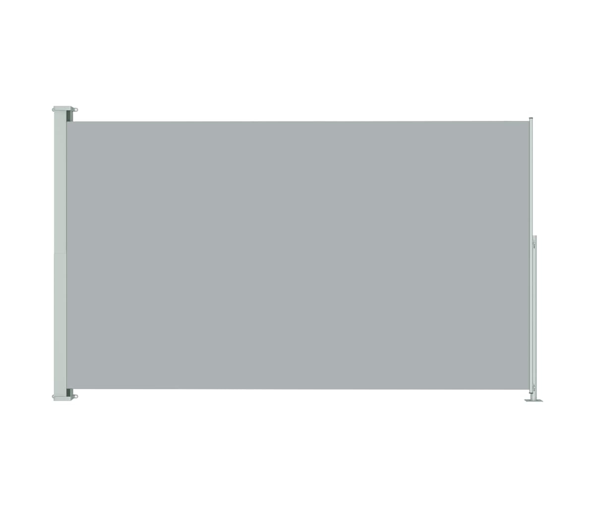 Patio Retractable Side Awning 70.9"x118.1" Gray - Grey
