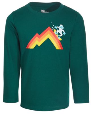 Epic Threads - Little Boys Boarding Yeti Graphic T-Shirt