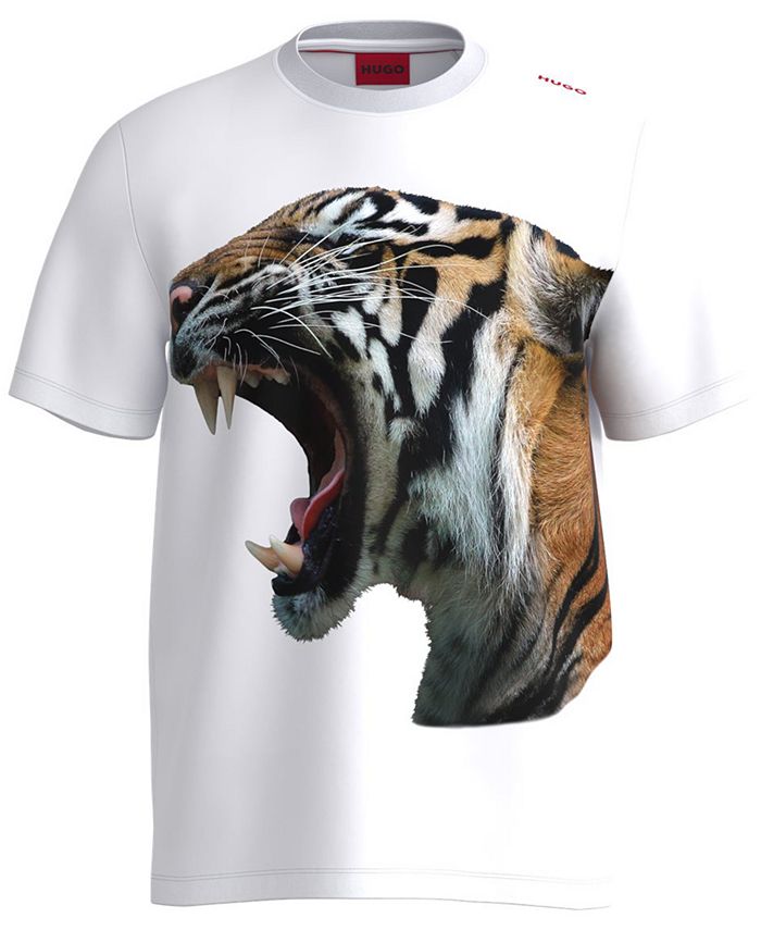HUGO Men's Digre Tiger-Graphic T-Shirt - Macy's
