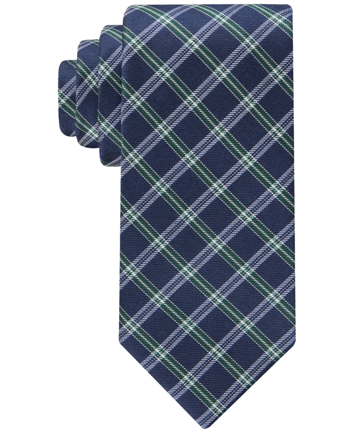 Tommy Hilfiger Men's Classic Check Tie In Navy Green