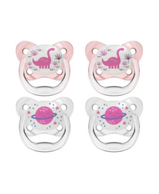PreVent Orthodontic Baby Pacifier, 6-18m, 4-Pack, Glow in the Dark