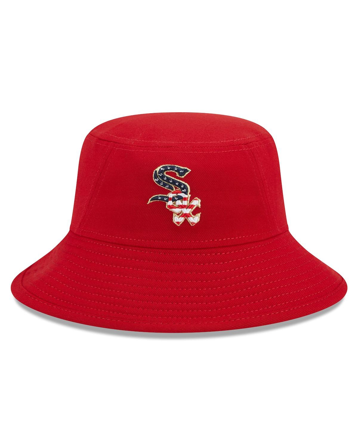 Shop New Era Men's  Red Chicago White Sox 2023 Fourth Of July Bucket Hat