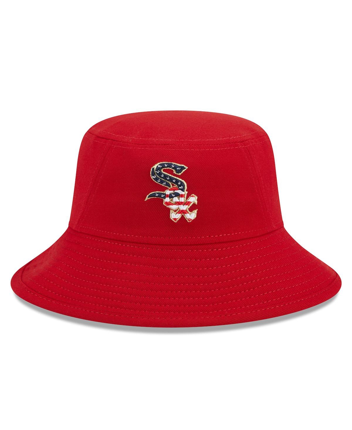 NEW ERA MEN'S NEW ERA RED CHICAGO WHITE SOX 2023 FOURTH OF JULY BUCKET HAT 