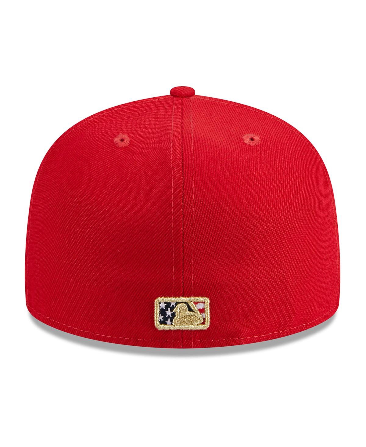 Shop New Era Men's  Red Cincinnati Reds 2023 Fourth Of July 59fifty Fitted Hat