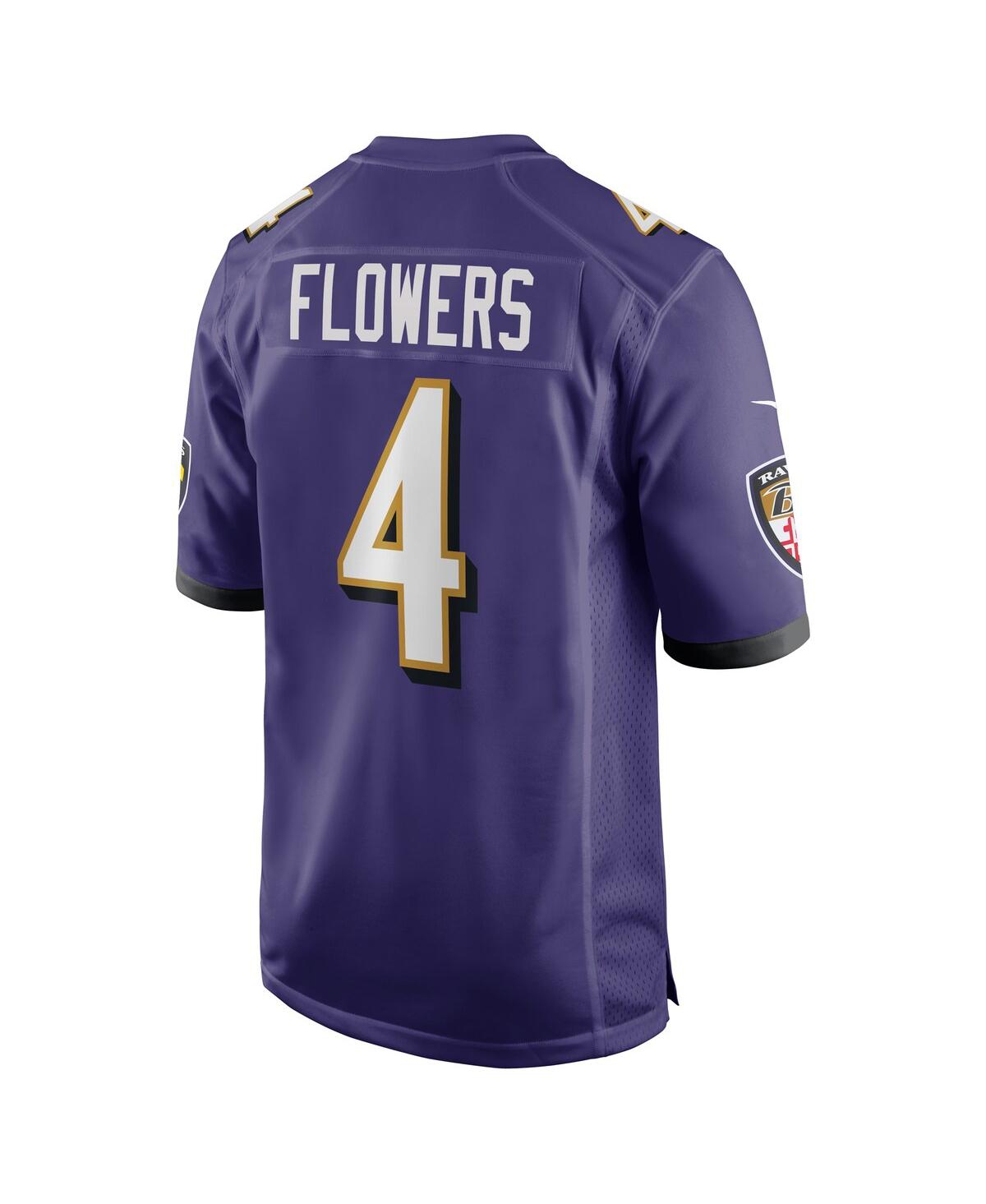 Men's Nike Zay FlowersBaltimore Ravens 2023 Nfl Draft First Round Pick Game Jersey - Purple