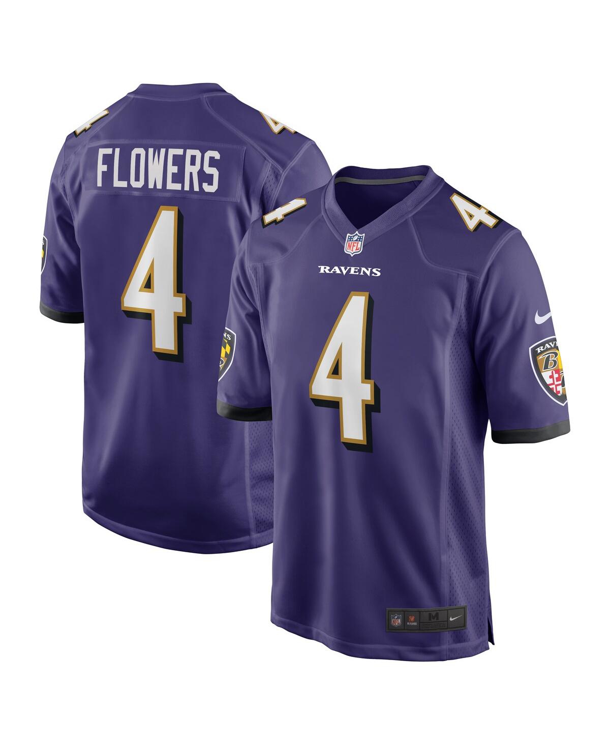 Men's Nike Zay FlowersBaltimore Ravens 2023 Nfl Draft First Round Pick Game Jersey - Purple