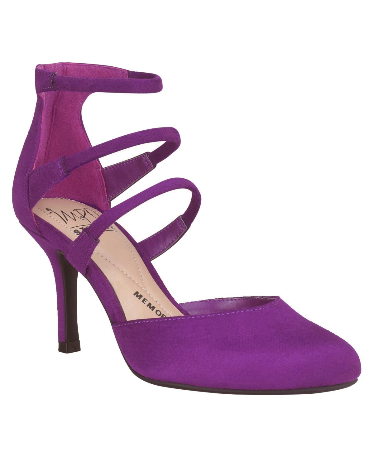 Impo Women's Tabara Memory Foam Stretch Pumps In Deep Orchid-faux Suede