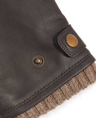 Men's Quilted Cashmere Gloves, Created for Macy's