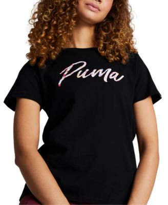 Puma - Women's Live In Cotton Graphic Short-Sleeve T-Shirt