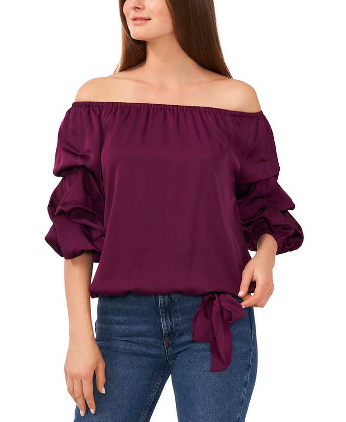 Vince camuto bubble sleeve top sales