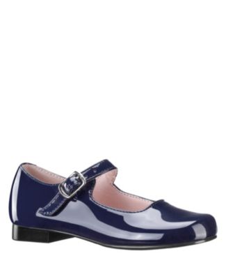 Girls navy dress shoes best sale