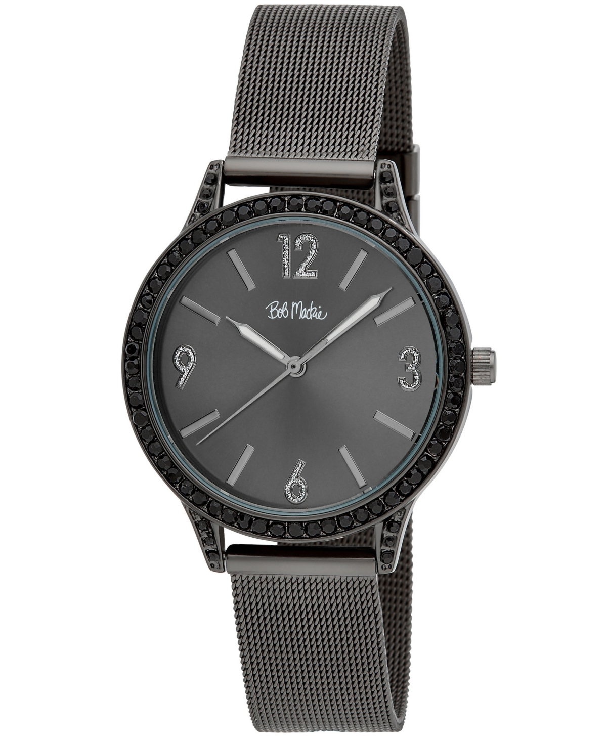 Unisex Quartz Black Alloy Watch 37mm - Black