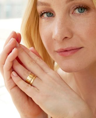 "14k Gold" Maren Ring Set, 3 Piece