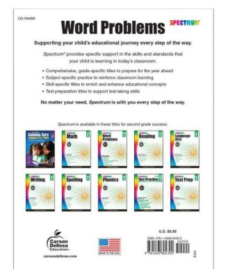 Spectrum Word Problems, Grade 2 by Spectrum Compiler