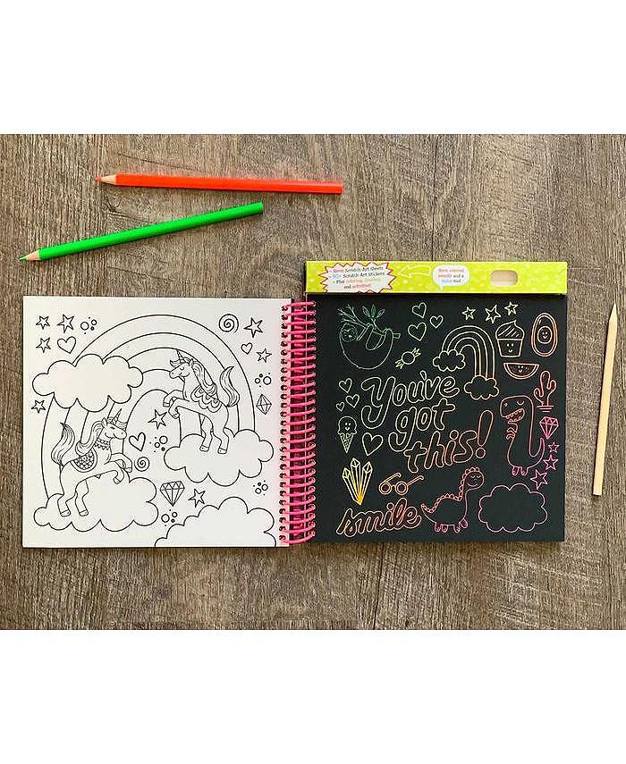 Barnes & Noble Neon Scratch Art by Editors of Silver Dolphin Books Macy's