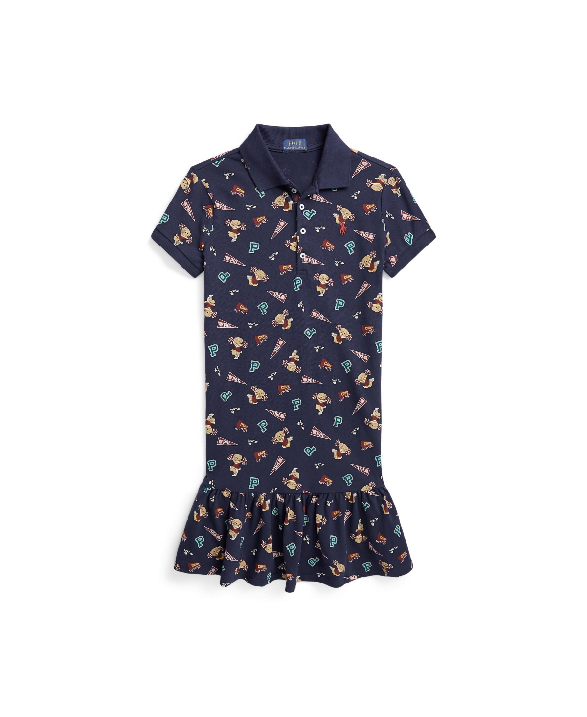 polo bear mesh polo dress Polo Ralph Lauren Big Girl Blazer Bear Mesh Polo Dress