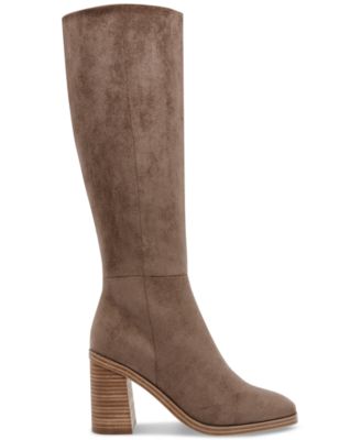Women's Flapper Knee-High Block-Heel Dress Boots