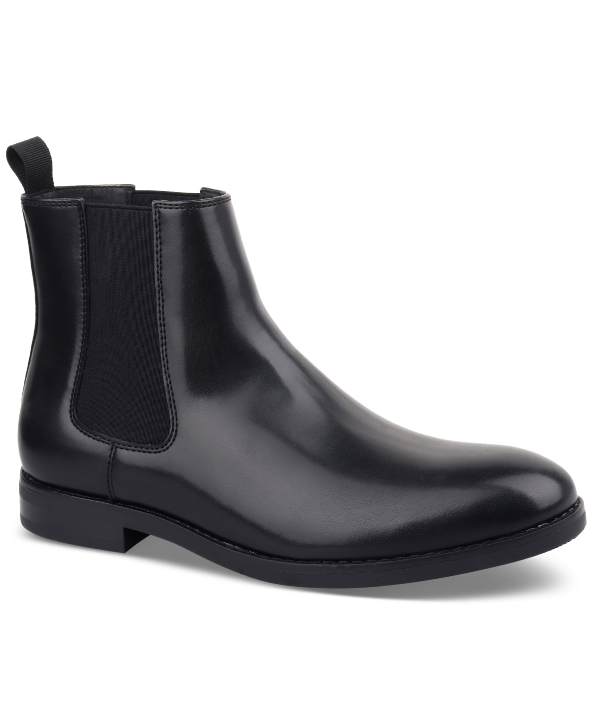 Shop Alfani Men's Luka 2 Pull-on Chelsea Boots, Created For Macy's In Black