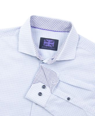 Men's Dobby Gingham Dress Shirt