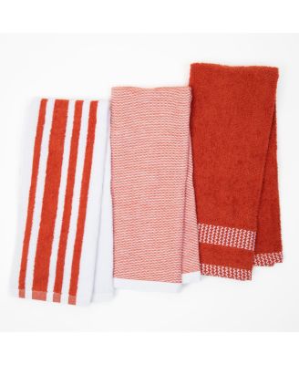 Premium Weave Yarn Dyed Kitchen Towels (Pack of 6), 100% Cotton, 16 x 26 in