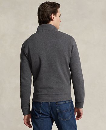 Men's Lakewashed Double-Knit Quarter-Zip Pullover