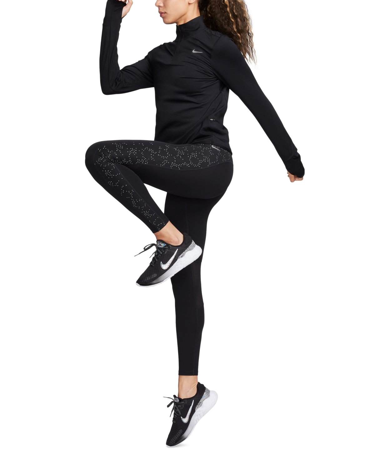 Nike Women's Fast Mid-Rise 7/8 Leggings -reflective Silver