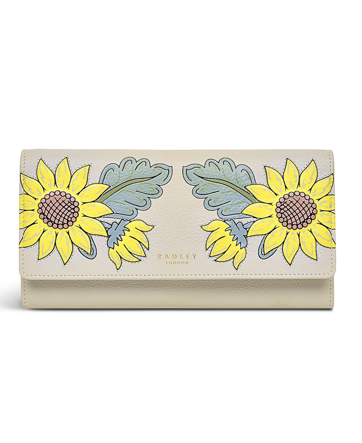 Radley London Sunflowers Mini Flapover Wallet In Birch