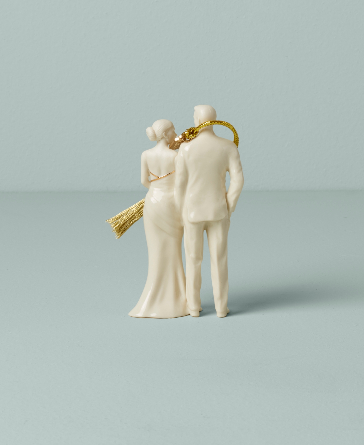 Shop Lenox 2023 Bride And Groom Ornament In Ivory