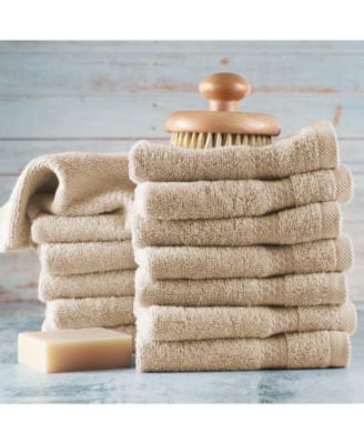 Luxury Combed Cotton Washcloth Set, 12-Pack
