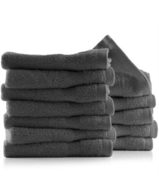 Luxury Combed Cotton Washcloth Set, 12-Pack