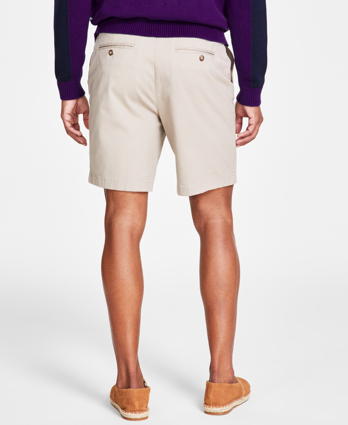 Мужские Nautica Classic-Fit 8.5” Stretch Chino Flat-Front Deck Short — фото 3
